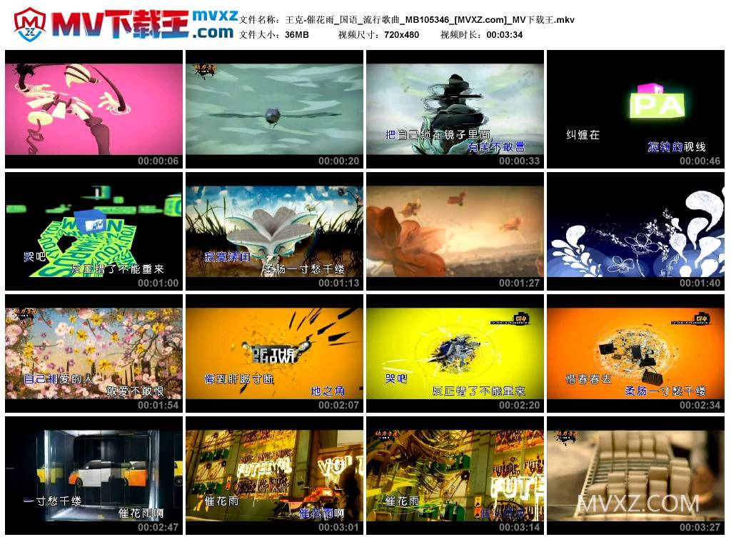 王克-催花雨_国语_流行歌曲_MB105346